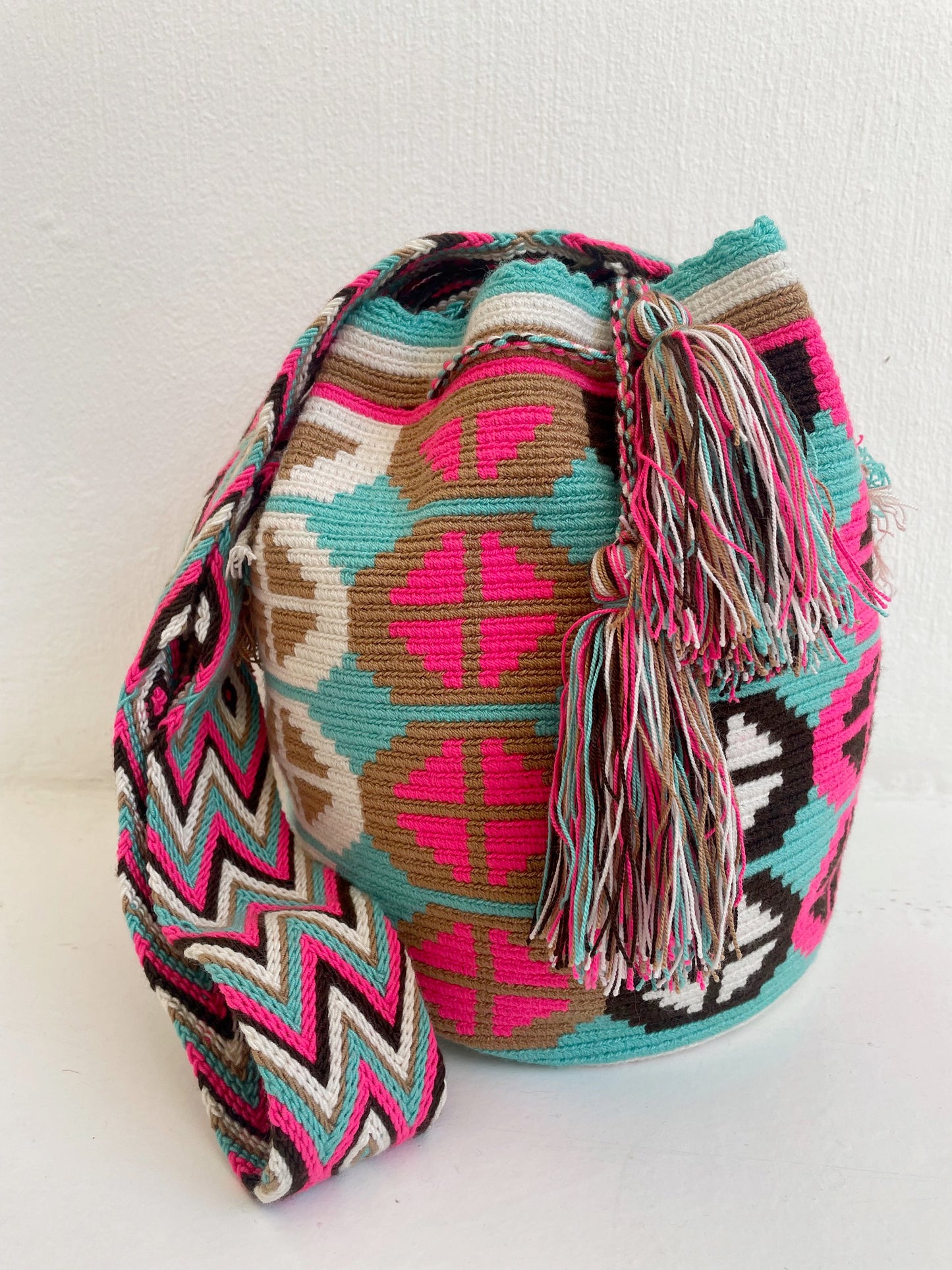 Pink Crosses Mochila Bag