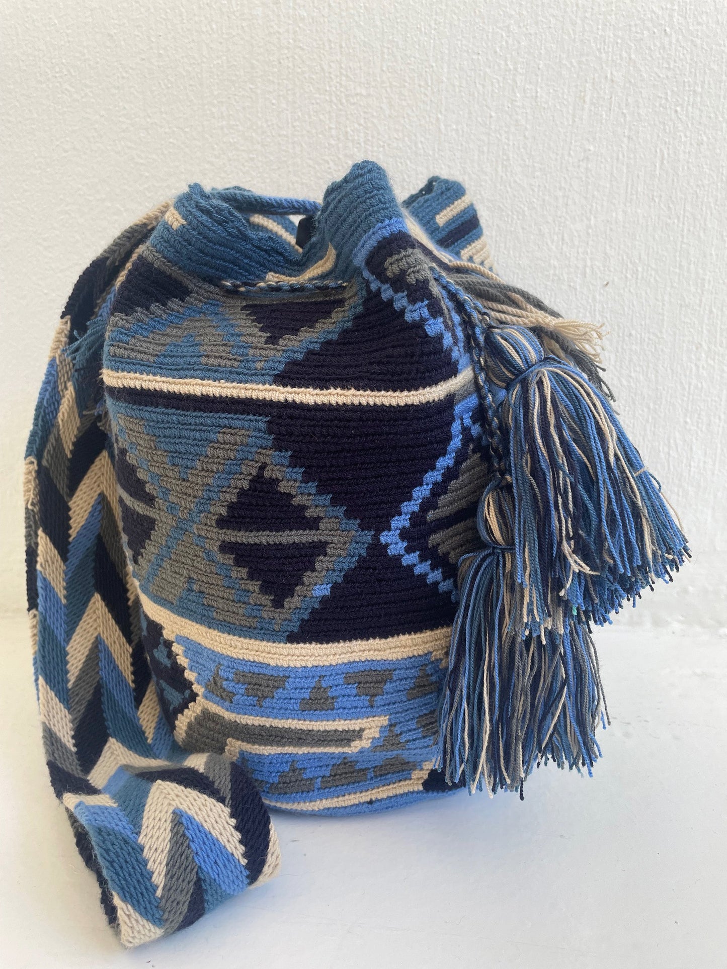 Blue Diamonds Mochila Bag