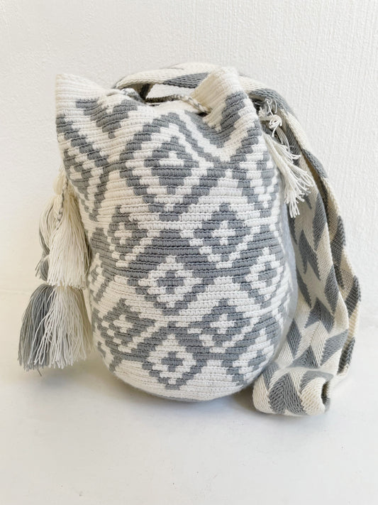 Grey & White Stars Mochila