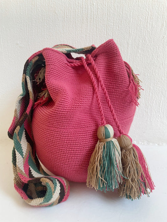 Rose Solid Mochila Bag